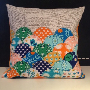 Lotus Pond cushion by I'm a Ginger Monkey